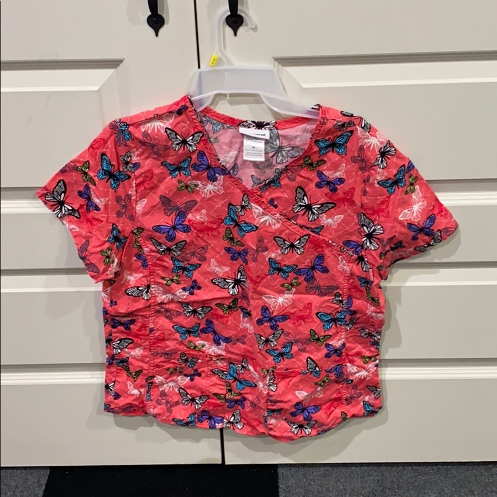 Butterfly Scrub Top